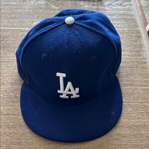 59 FIFTY brand Blue LA Baseball Cap